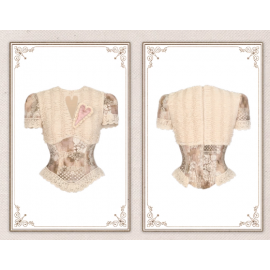 Cupid's Poetry Box Short Sleeve Top by Blood Supply (BSY161TP)